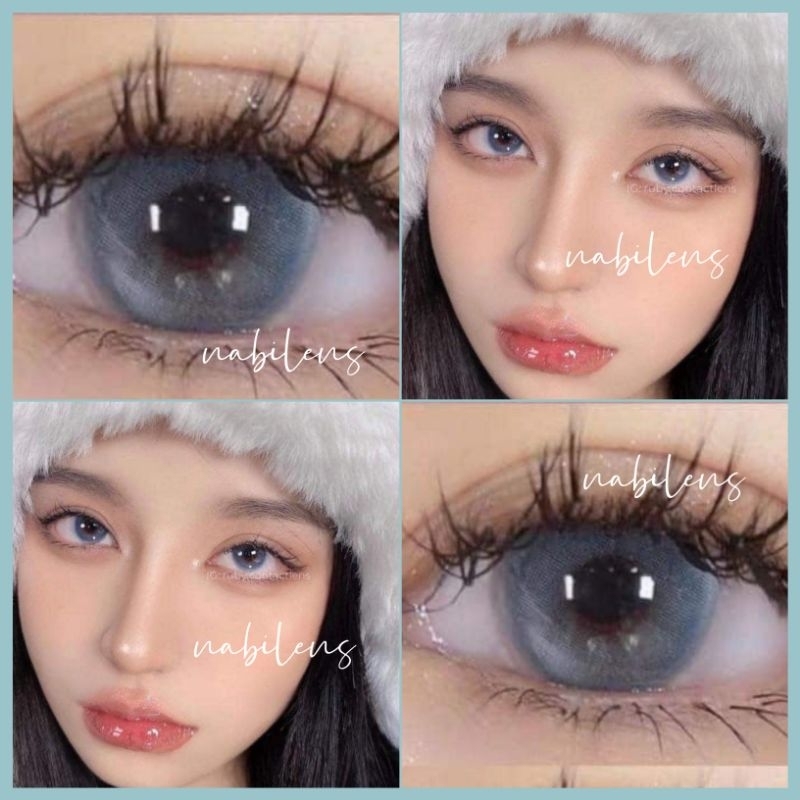 Lens xanh blue (kính áp tròng xanh blue) không giãn 0 độ