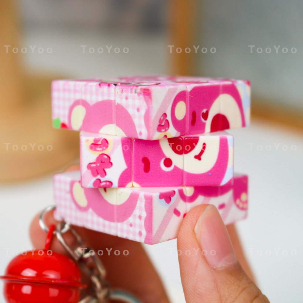 Móc khóa rubik mẫu hoạt hình dễ thương cute TooYoo BK00159
