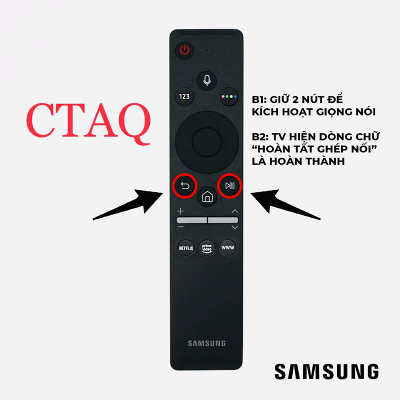 Điều Khiển TV SAMSUNG SMART 4k Remote CHÍNH HÃNG Có MICRO