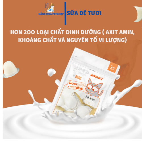 Pudding cho mèo sữa dê bổ sung gấp đôi canxi cho mèo