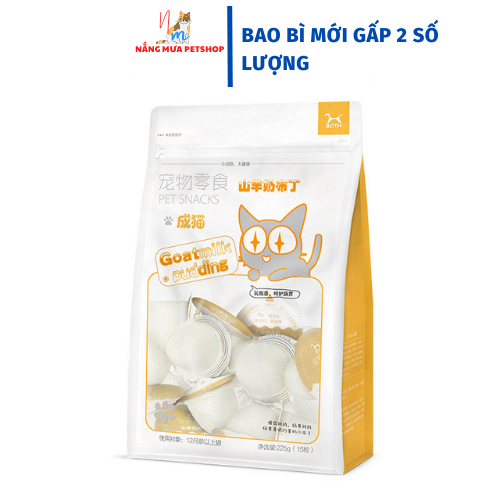 Pudding cho mèo sữa dê bổ sung gấp đôi canxi cho mèo