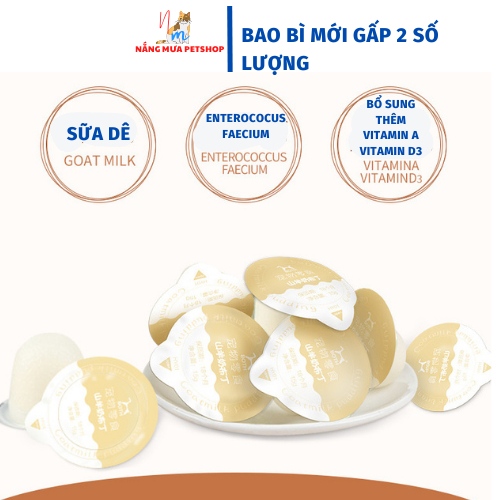 Pudding cho mèo sữa dê bổ sung gấp đôi canxi cho mèo