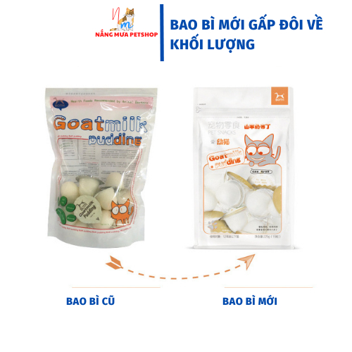 Pudding cho mèo sữa dê bổ sung gấp đôi canxi cho mèo