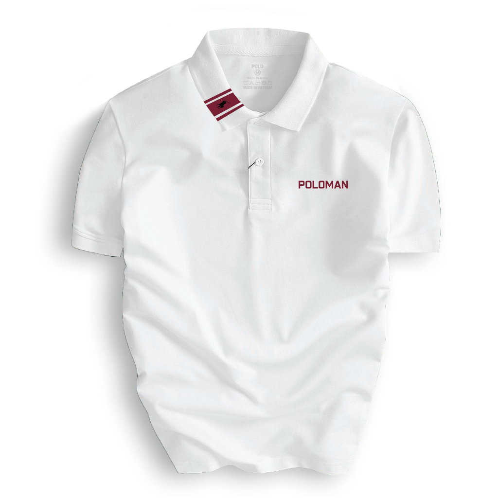 Áo Thun Polo Nam cổ bẻ POLOMAN vải Cá Sấu CVC cá sấu cao cấp chuẩn form