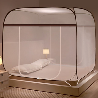Màn Mùng Chụp Tự Bung Đỉnh Vuông người lớn Kiều Phi 1m6 1m8 1m2 2m2 chống muỗi gấp gọn