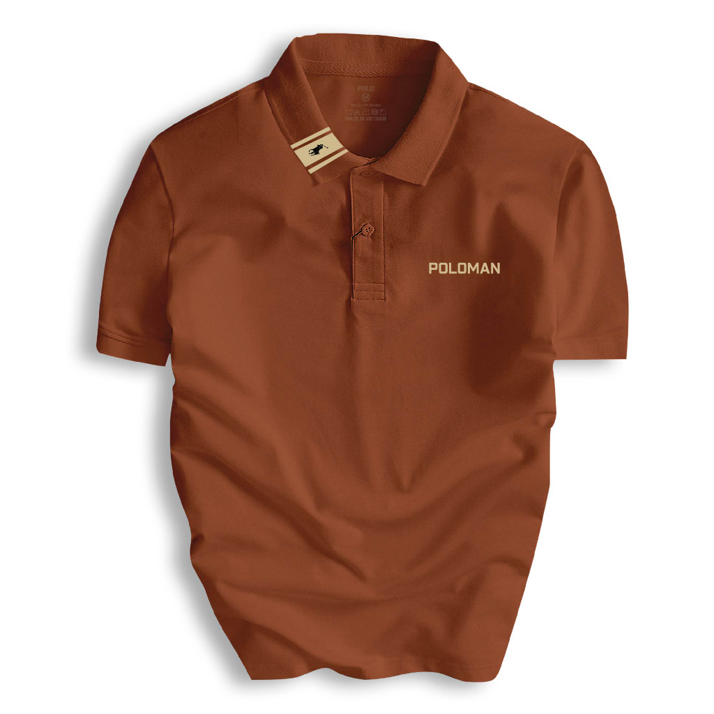 Áo Thun Polo Nam cổ bẻ POLOMAN vải Cá Sấu CVC cá sấu cao cấp chuẩn form