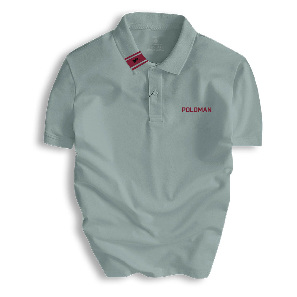 Áo Thun Polo Nam cổ bẻ POLOMAN vải Cá Sấu CVC cá sấu cao cấp chuẩn form