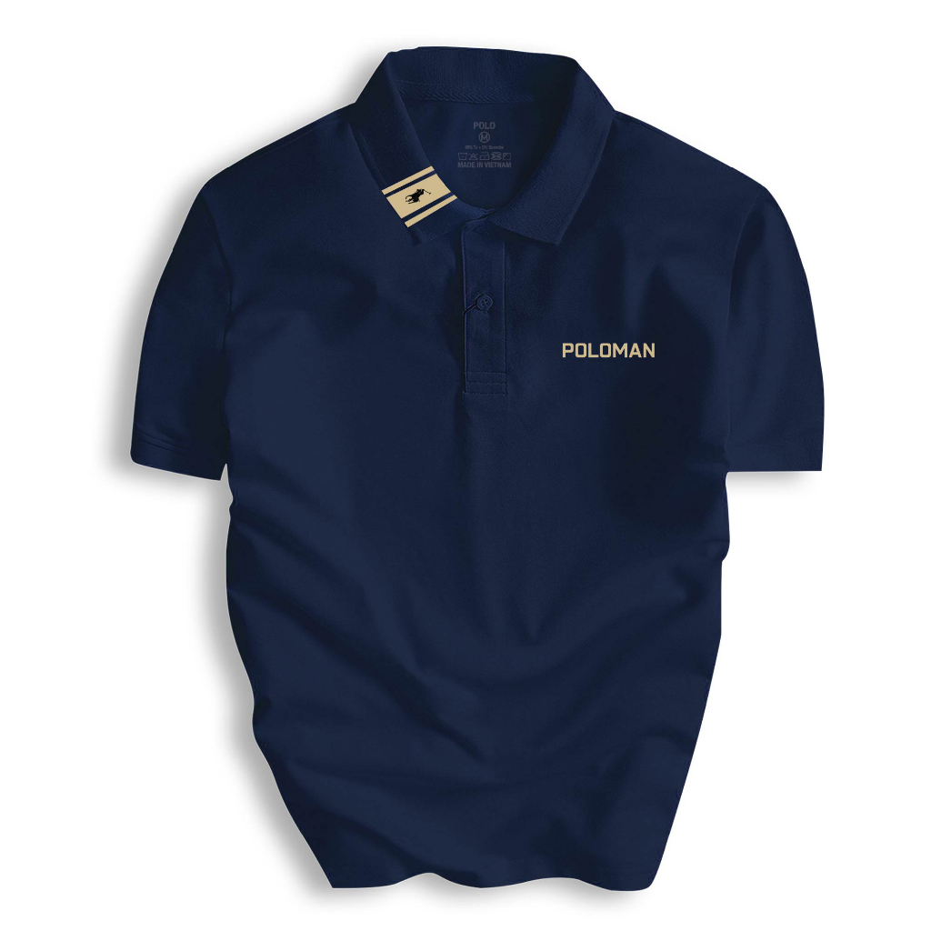 Áo Thun Polo Nam cổ bẻ POLOMAN vải Cá Sấu CVC cá sấu cao cấp chuẩn form