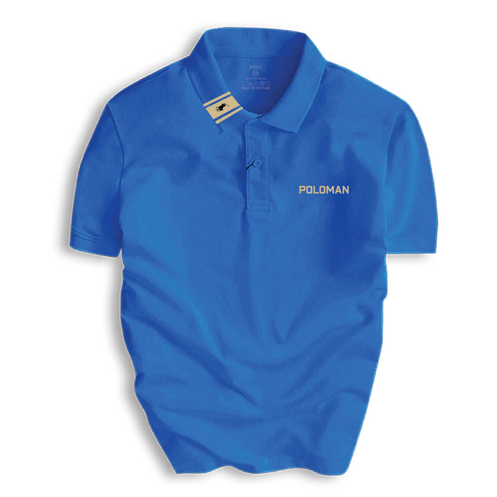 Áo Thun Polo Nam cổ bẻ POLOMAN vải Cá Sấu CVC cá sấu cao cấp chuẩn form