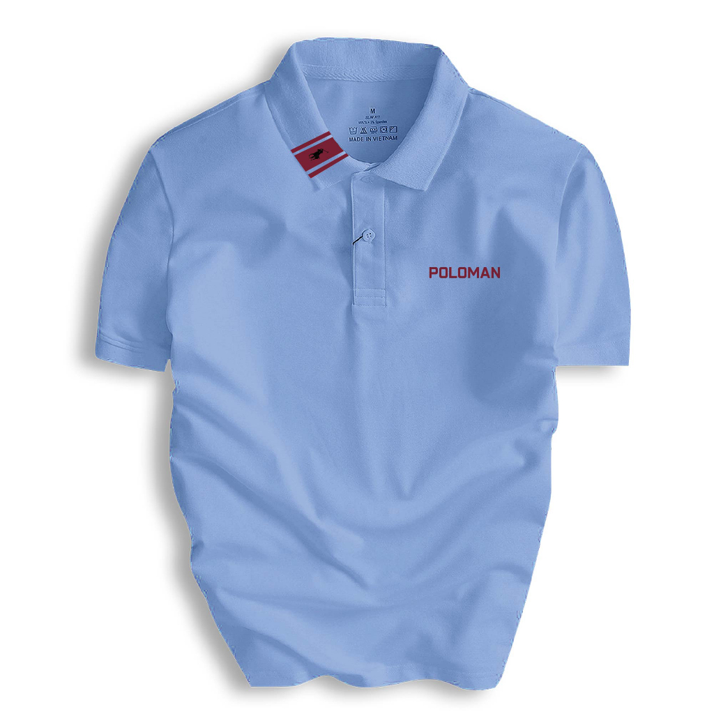 Áo Thun Polo Nam cổ bẻ POLOMAN vải Cá Sấu CVC cá sấu cao cấp chuẩn form