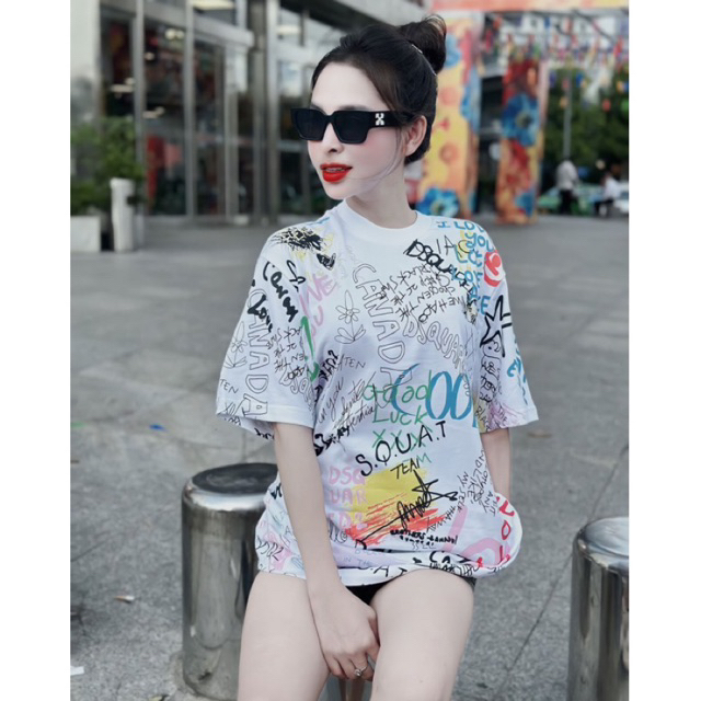 Áo Thun Đít Que 2 Hoạ Tiết Full thân Mẫu Neww 2023.
