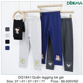 Quần legging Dokma Kids cho bé size 3y đến 7y