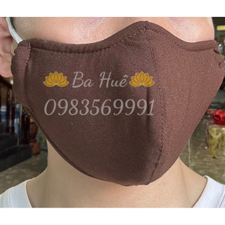 Khẩu Trang Vải đi chùa (Thêu Sen / A Di Đà Phật)