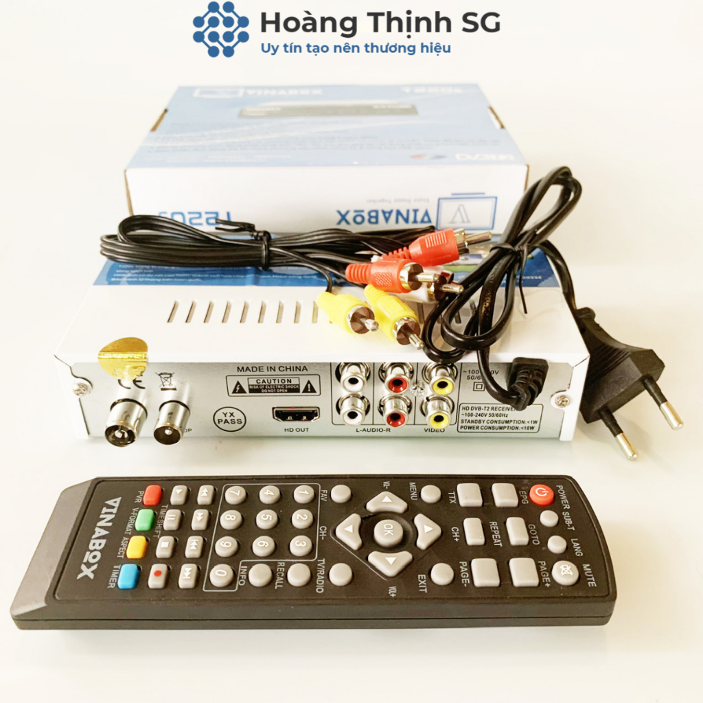 Vinabox T220s - Đầu Kts DVB T2 - Thế Hệ Mới 2023 – Xem Truyền Hình Miễn Phí Tới 78 Kênh Bảo Hành Chính Hãng 12 Tháng