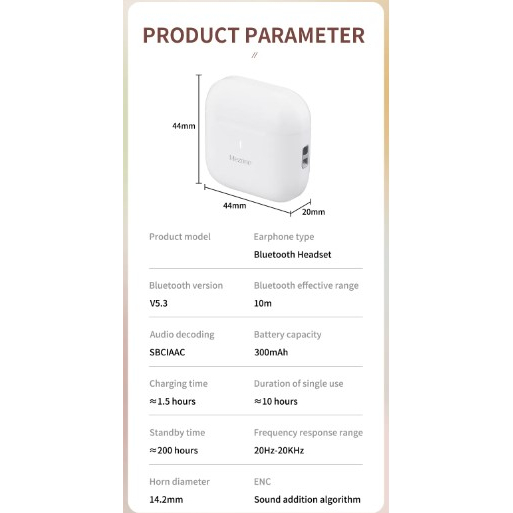 💥GIÁ SOCK💥 TWS tai nghe gắn tai không dây Mezone tai nghe bluetooth Mezone