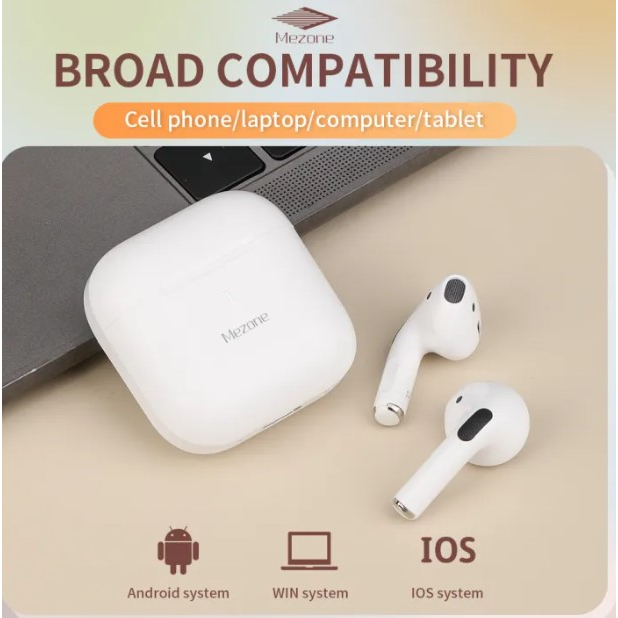 💥GIÁ SOCK💥 TWS tai nghe gắn tai không dây Mezone tai nghe bluetooth Mezone