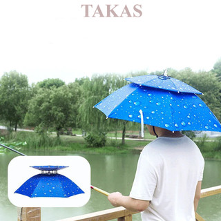 Dù đội đầu che nắng che mưa 2 tầng câu cá /du lịch/ làm vườn - ô đội đầu 2 tầng che nắng mua
