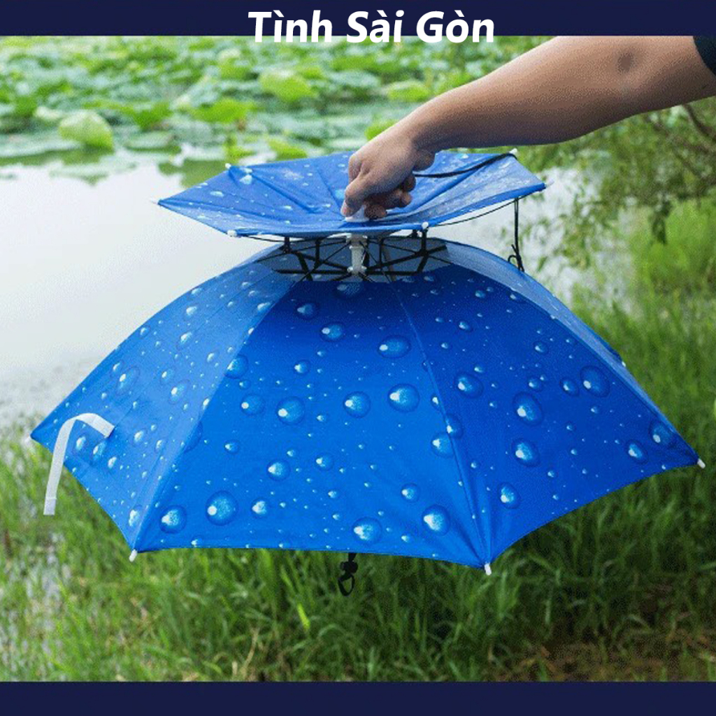 Mẫu ô Dù Đội Đầu 2 Tầng Thoảng Mát