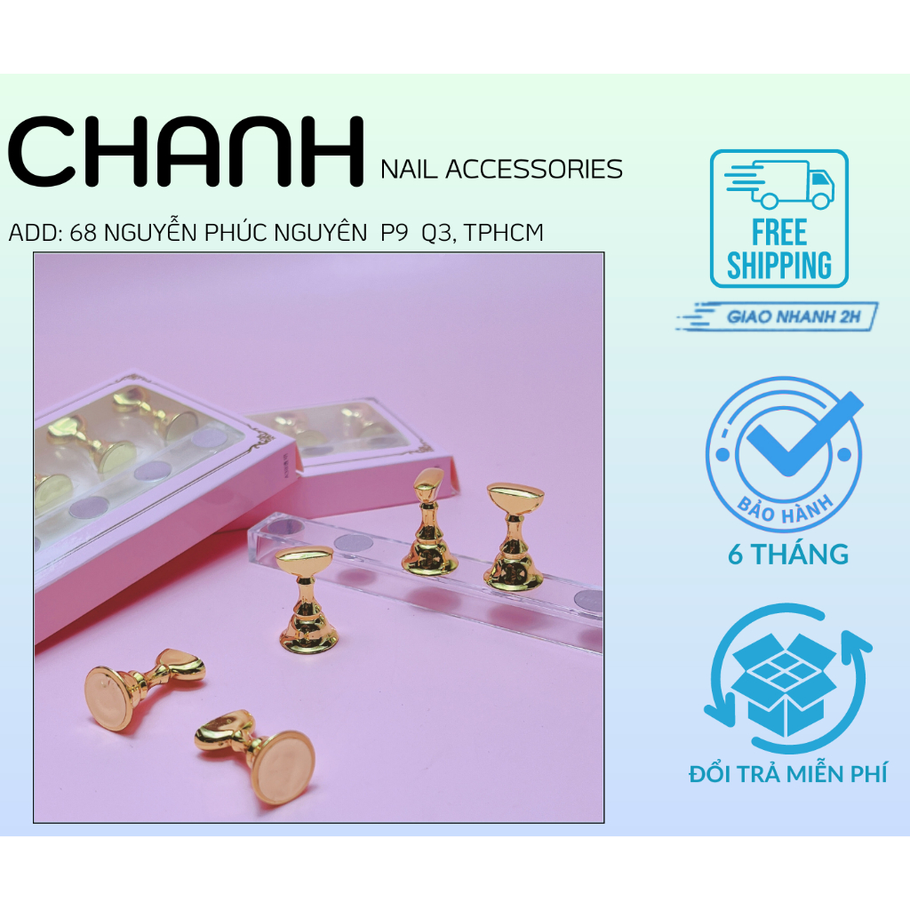 Đế Móng Mẫu - Chân Đế Gắn Móng Úp Nail Box Làm Móng Mẫu Nam Châm