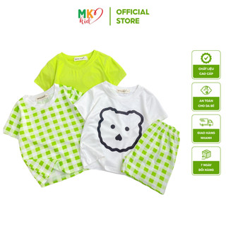 Bộ Cộc Tay MK KID Cho Bé (13-28kg) - Bộ Thun Lạnh Cao Cấp Siêu Mềm Mịn Mát Cho Bé Trai Bé Gái