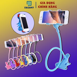 Giá đỡ kẹp điện thoại để bàn cho smartphone xoay 360 độ hỗ trợ xem phim, livestream, quay video