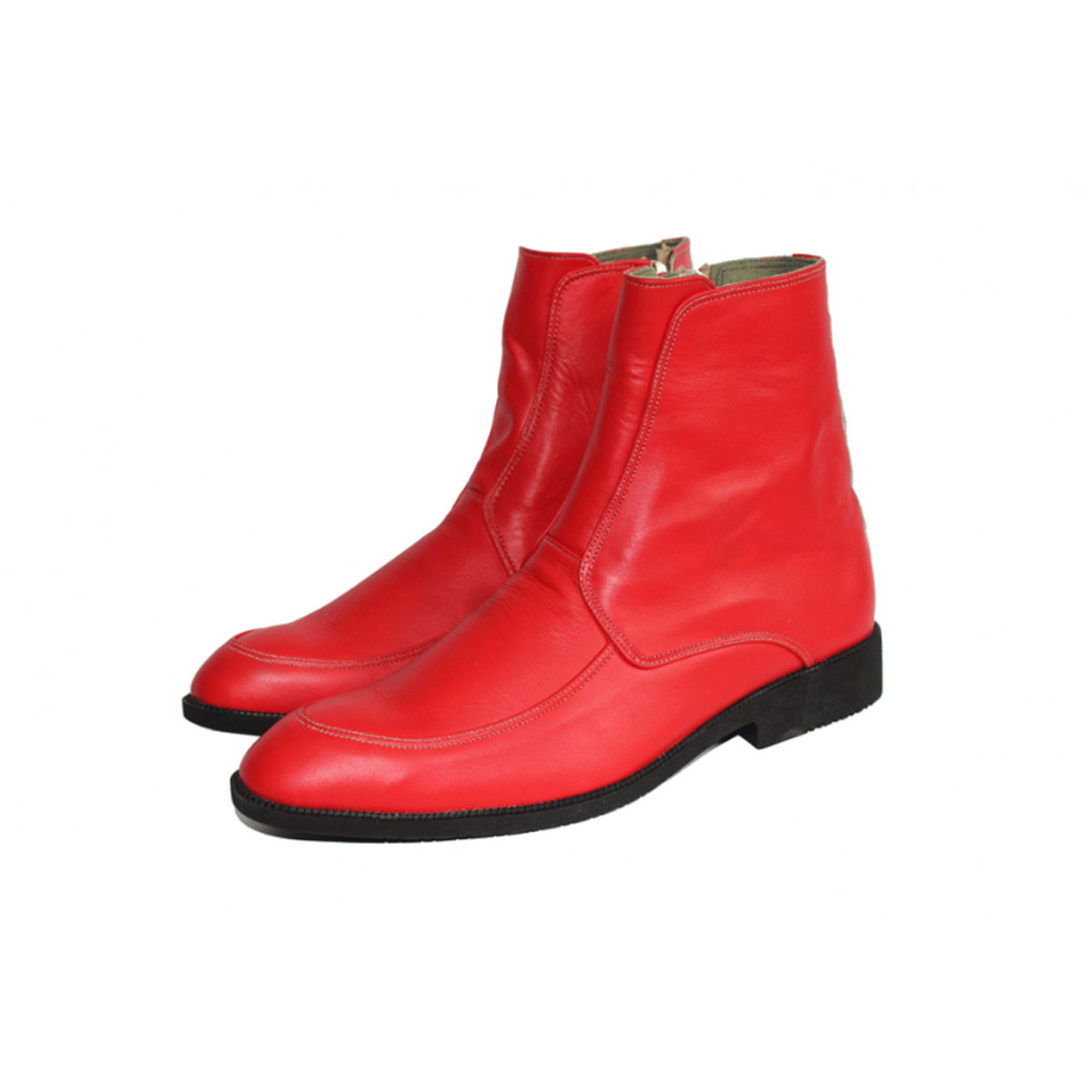 Giày boot màu đỏ da bò thật . Mã số: B262