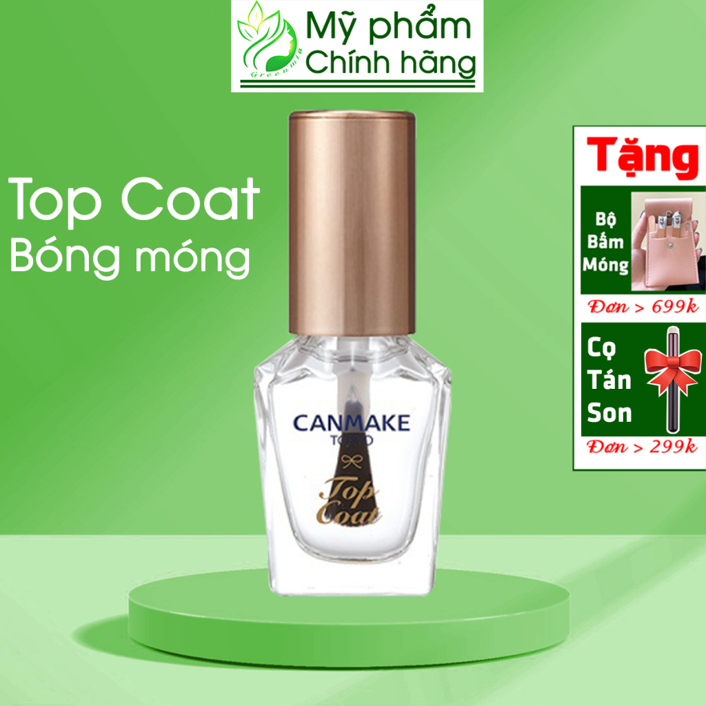 Sơn Bóng Móng Canmake Tokyo Top Coat Phủ Bóng Móng, Giữ Sơn Bền Màu