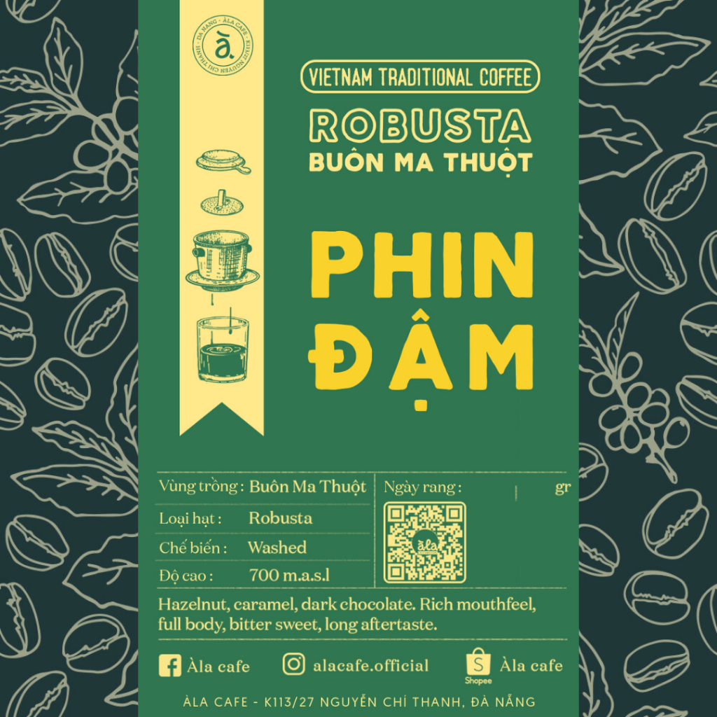 Chuẩn thơm ngon 100% Robusta Chất lượng cao Buôn Ma Thuột