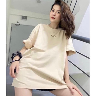 Áo phông logoo adlv màu kem siu cấp