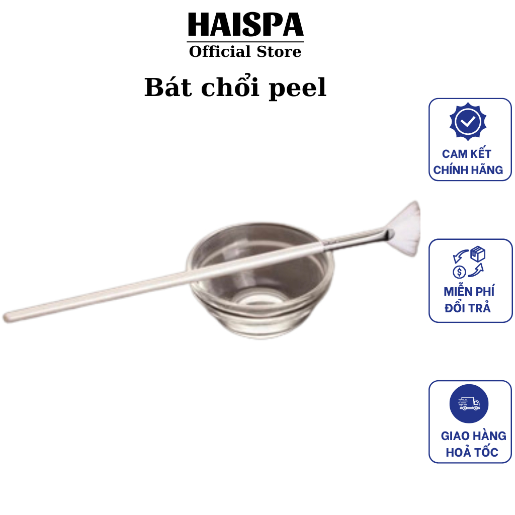 Cọ quét peel, chổi peel da, chổi quét mask, bát đựng peel - Haispa