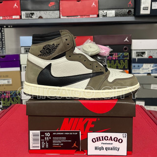 Giày travis scott x air jordan 1 high retro mocha