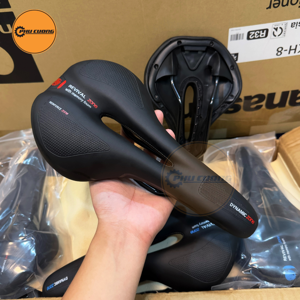 Yên Xe Thể Thao Active Kiểu Dáng Road Thon Gọn, Siêu Êm Siêu Mềm, Có Rãnh Thoáng Khí, Chống Nước