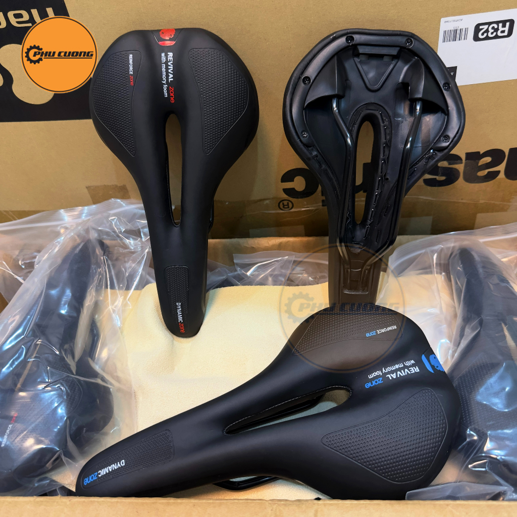 Yên Xe Thể Thao Active Kiểu Dáng Road Thon Gọn, Siêu Êm Siêu Mềm, Có Rãnh Thoáng Khí, Chống Nước