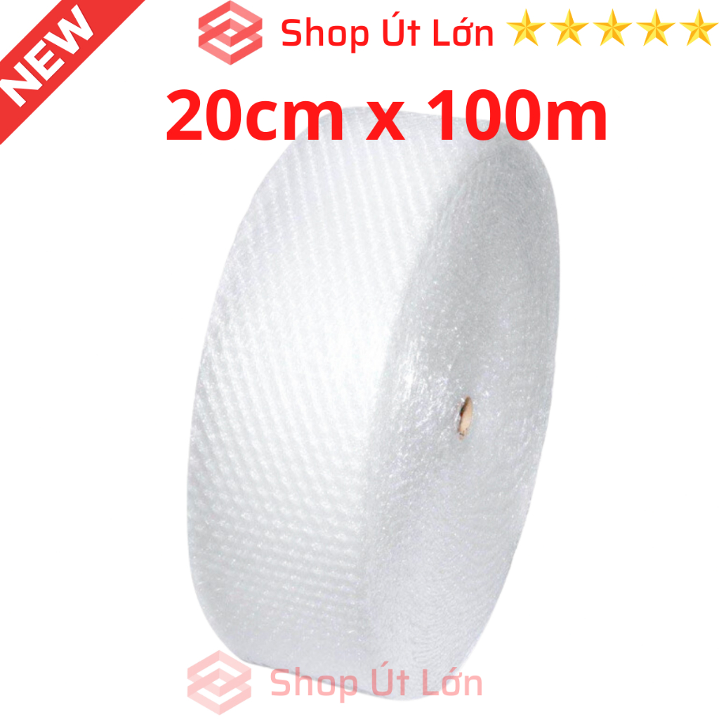 Cuộn xốp nổ bọc hàng, xốp hơi bọc hàng, bóng khi gói hàng, rộng 20-30-40-50-60cm dài 100m