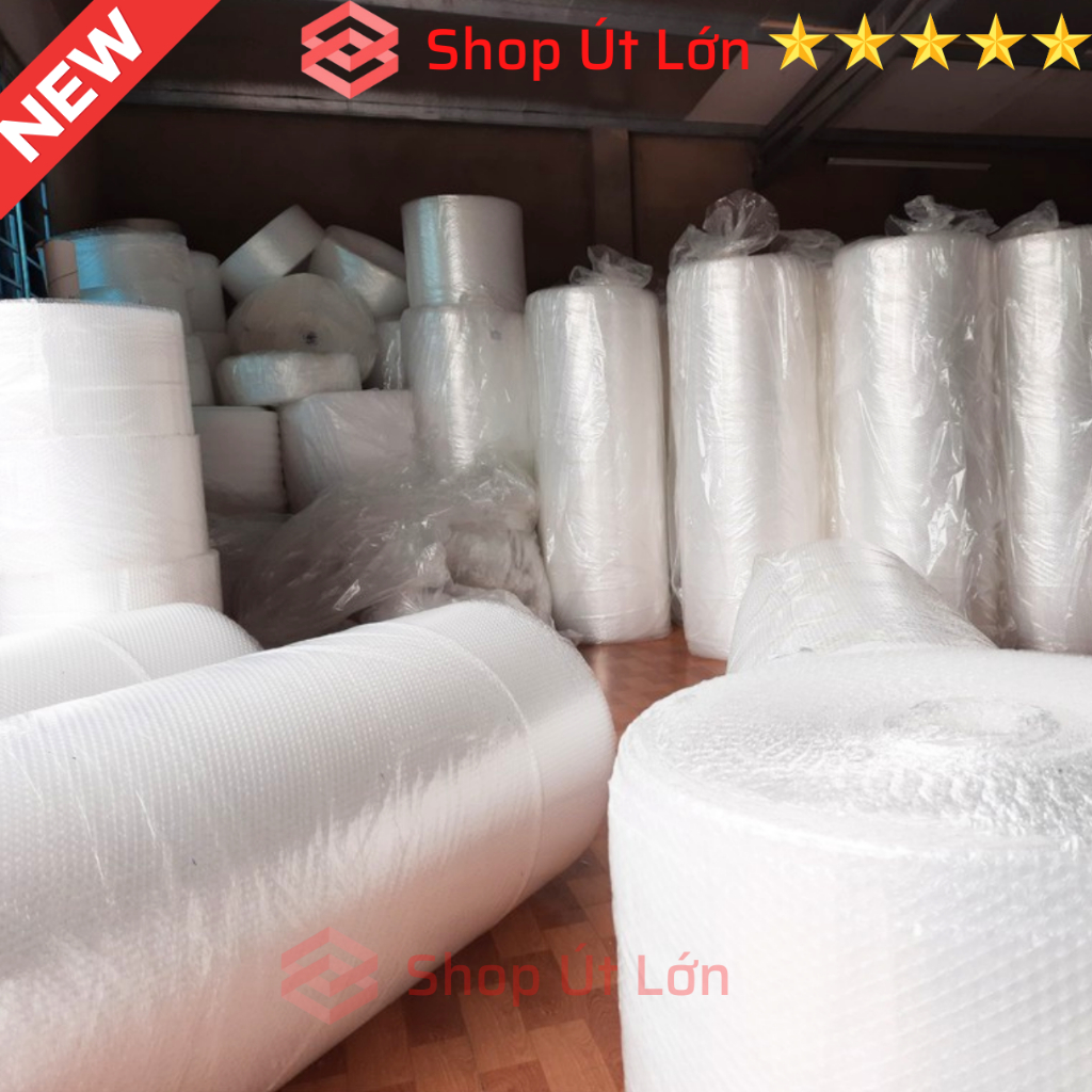 Cuộn xốp nổ bọc hàng, xốp hơi bọc hàng, bóng khi gói hàng, rộng 20-30-40-50-60cm dài 100m