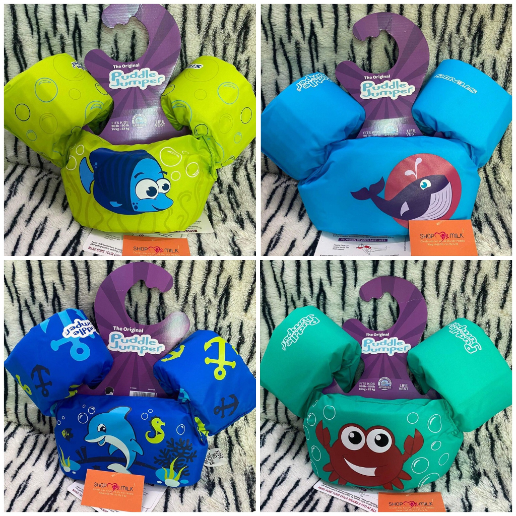 Phao Bơi Tay Kết Hợp Ngực STEARNS PUDDLE JUMPER Cho Bé Hàng Chính Hãng USA