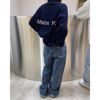 Matin Kim Knit Jacket - Áo len Martin big logo cao cổ unisex 2023