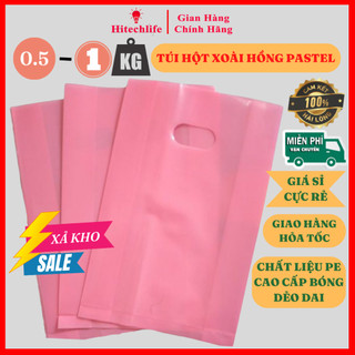   XẢ KHO SIÊU SALE  0,5kg - 1kg Túi Gói Hàng Hồng Pastel Nilon PE Hitechlife Hột Xoài - Túi Bóng Ni Lông Cao Cấp Dẻo Bền 