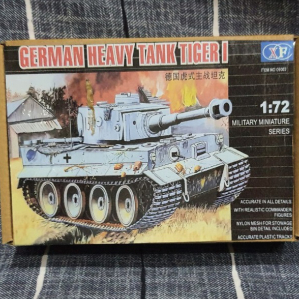Mô hình lắp ráp độ khó CAO MHQS tỉ lệ 1:72 German Heavy Tank Tiger I (XF)