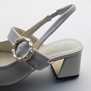 ORDER - Cnk mũi đen gót vuông 8cm 35-40