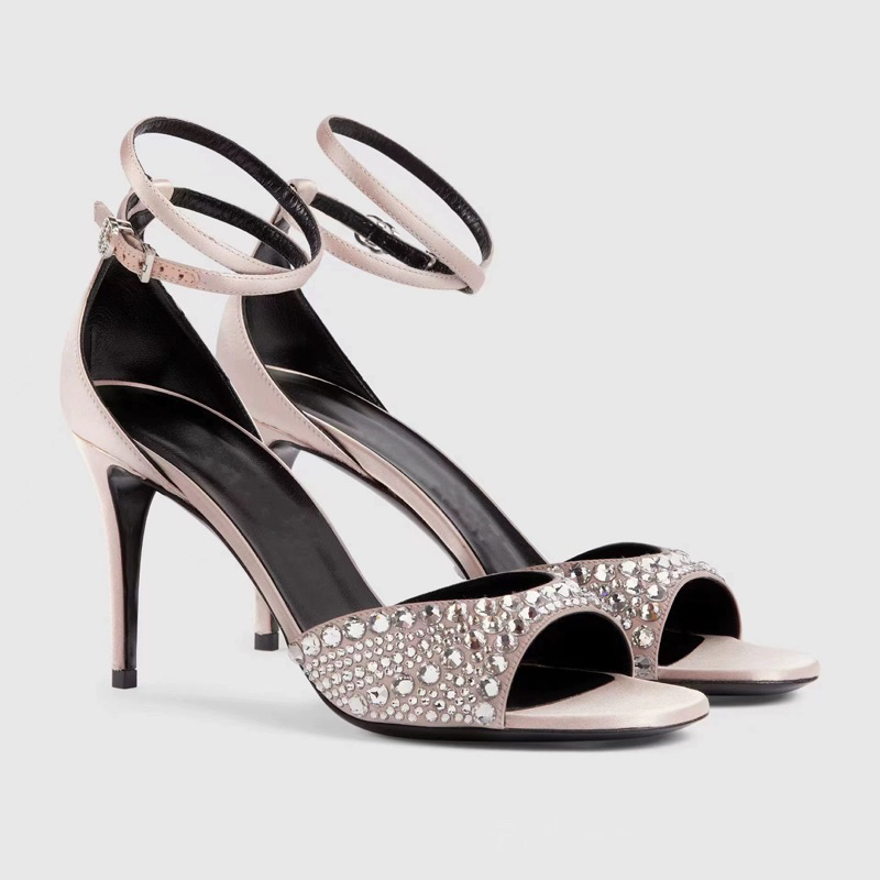 ORDER 🎀 Giày Korea đính đá gót nhọn mảnh 8,5-10cm 33-40