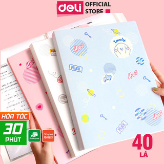 File Lá Đựng Tài Liệu A4 / Túi Tài Liệu Lá A4 30 Lá 40 Lá Màu Pastel Cute Deli -Lưu Trữ Tài Liệu Chứng Từ Hồ Sơ Học Sinh