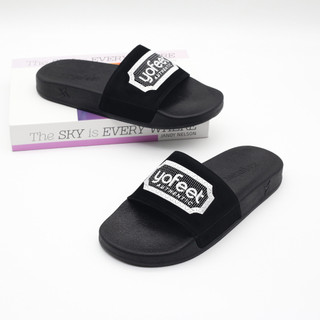  Dép quai ngang nam nữ quai nỉ Thêu mác thương hiệu XT YOFEET siêu đẹp Mã: XT 06