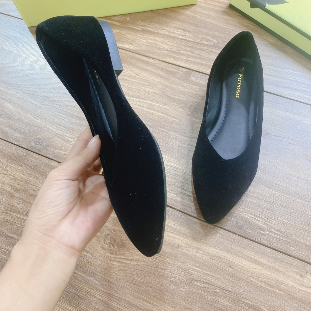 Giày bệt nhung trơn da mềm êm chân mã TB5