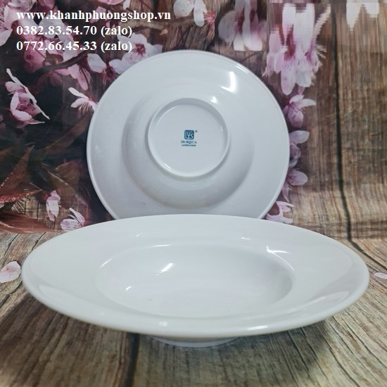 Dĩa súp sâu 24cm sứ Minh Long - dĩa súp sâu 24cm minh long