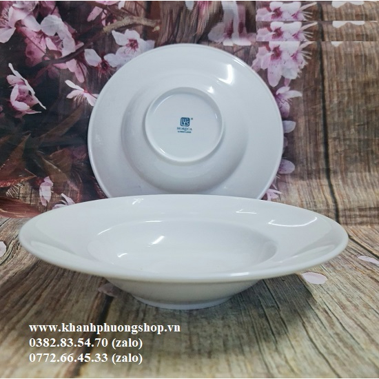 Dĩa súp sâu 24cm sứ Minh Long - dĩa súp sâu 24cm minh long