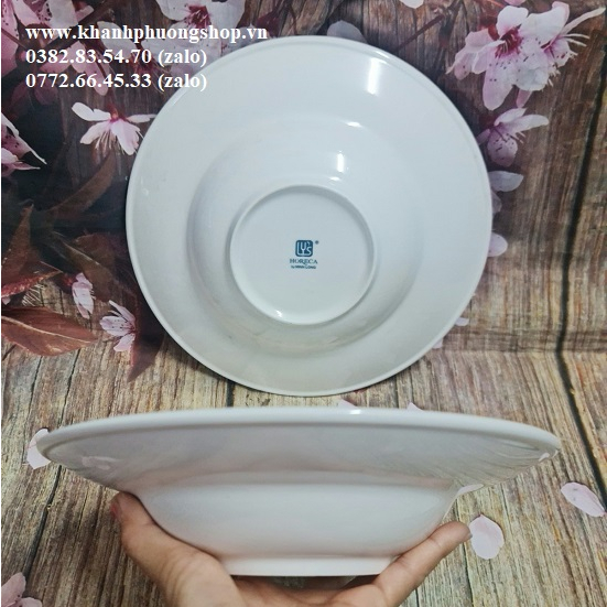 Dĩa súp sâu 24cm sứ Minh Long - dĩa súp sâu 24cm minh long