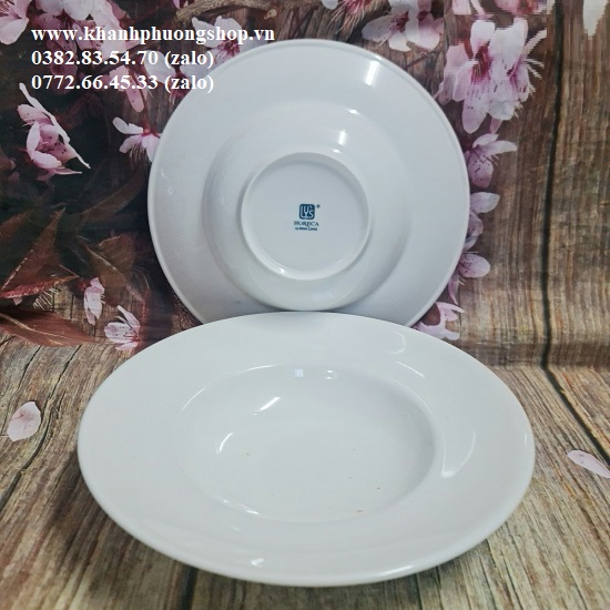 Dĩa súp sâu 24cm sứ Minh Long - dĩa súp sâu 24cm minh long