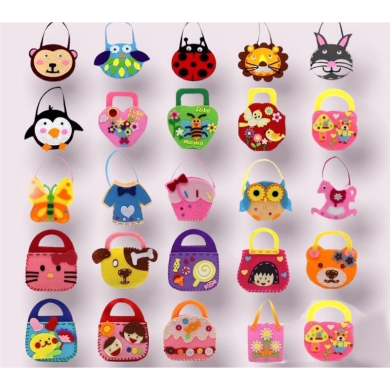 Túi băng vải nỉ  có  chi tiết rời  giúp trẻ rèn kỹ năng cơ bản