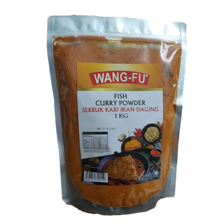 Bột Cà Ri Cá Wang-Fu Malaysia 1kg/ Fish Curry Powder Serbuk Kari Daging - Nhập Khẩu Malaysia Chính Hãng